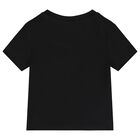 تيشيرت بالشعار باللون الأسود والفضي, 1, hi-res